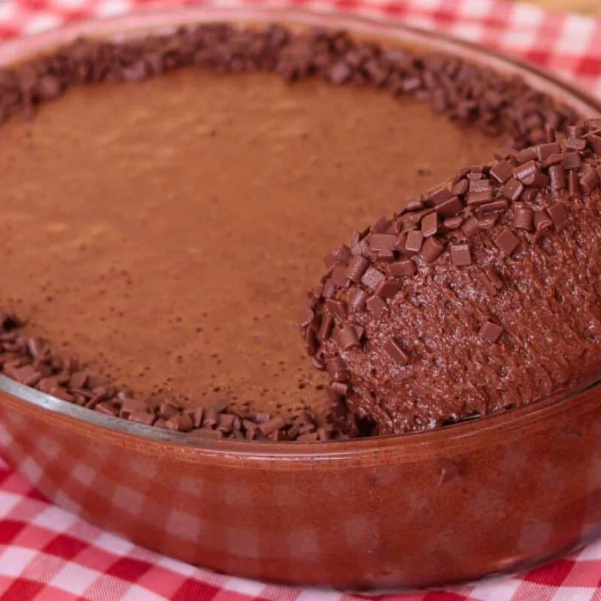 Mousse de chocolate tradicional incrivelmente cremos