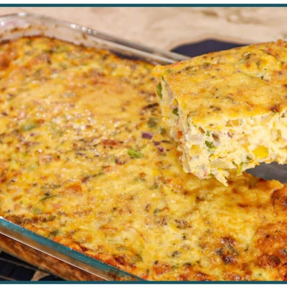 Omelete de forno completo e muito nutritivo