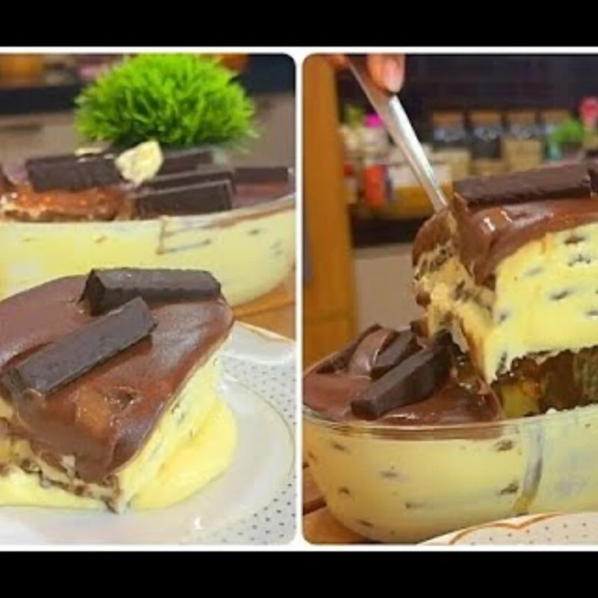 Sobremesa de maracujá com Bis bem geladinha e cremos