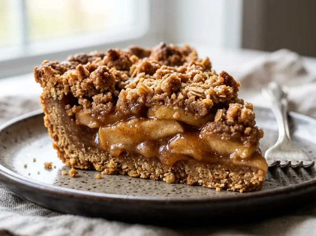 Torta de Maçã com Base Crocante