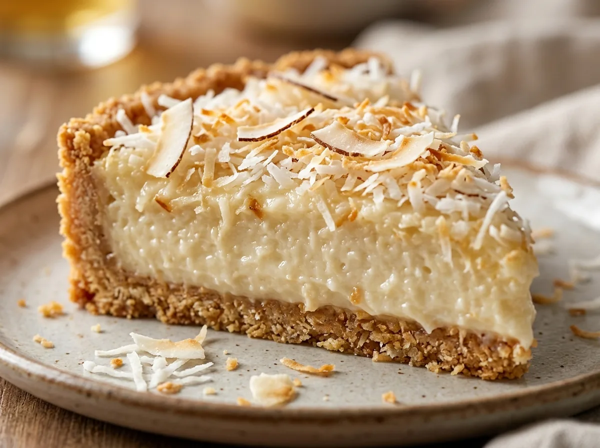 Torta de Coco com Base Crocante