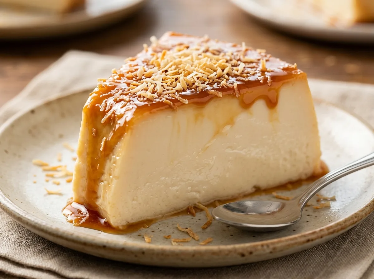Pudim de Coco Liso e Cremoso