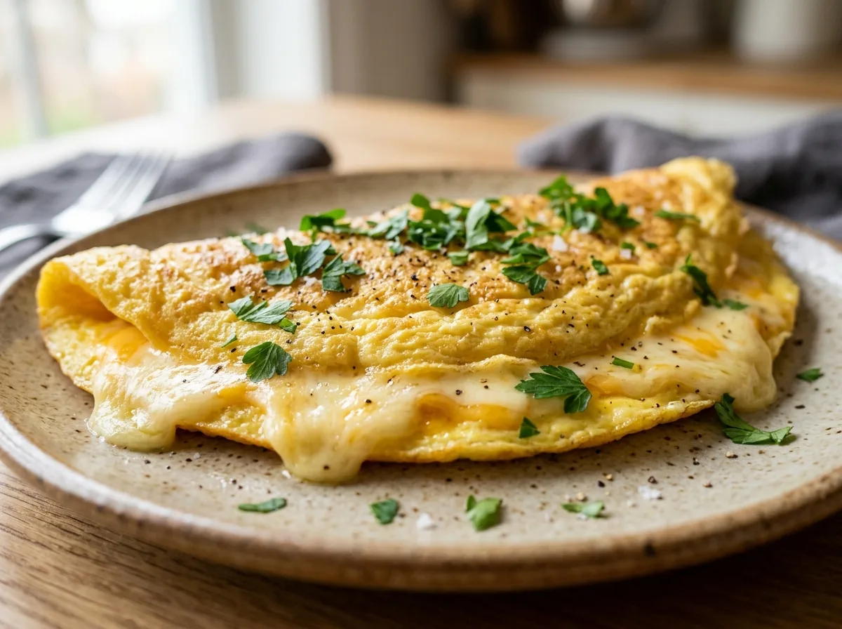Omelete de Queijo Rápido