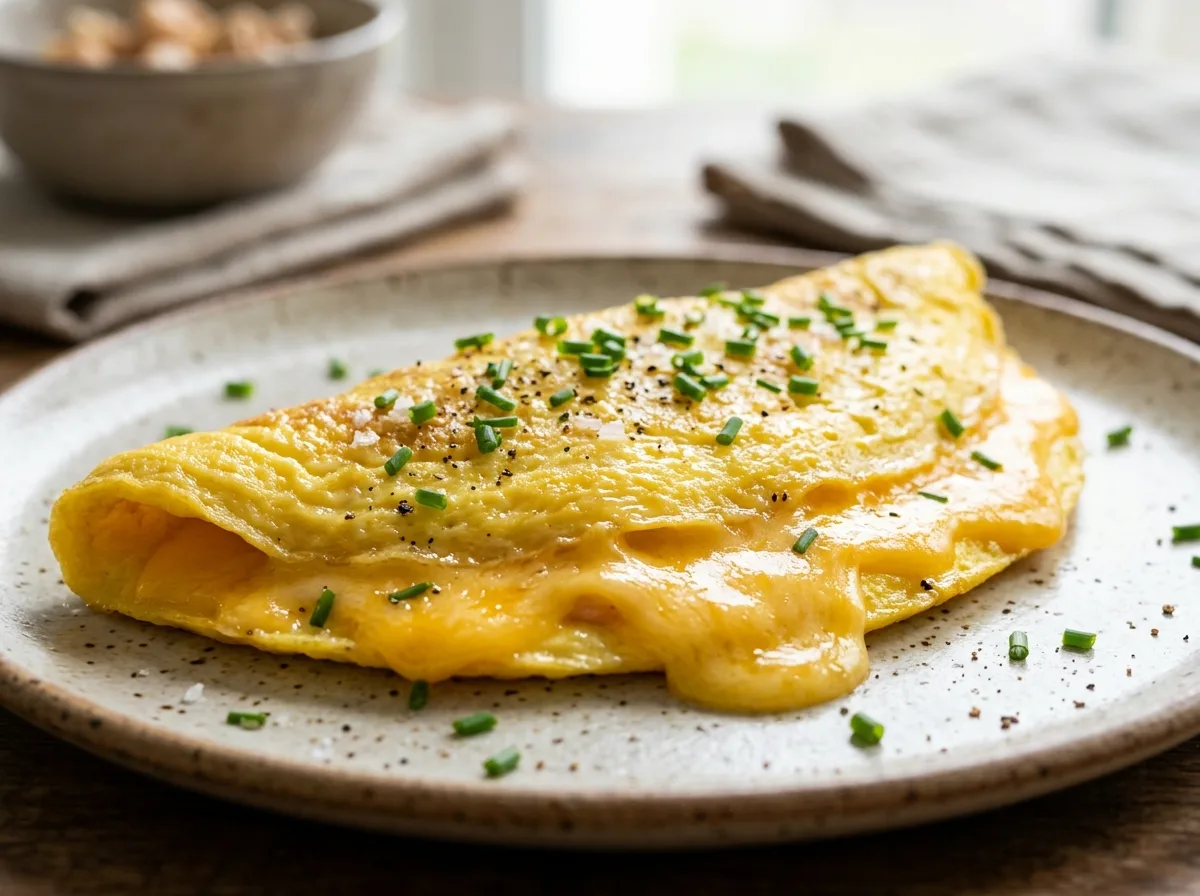 Omelete de Queijo de 10 Minutos