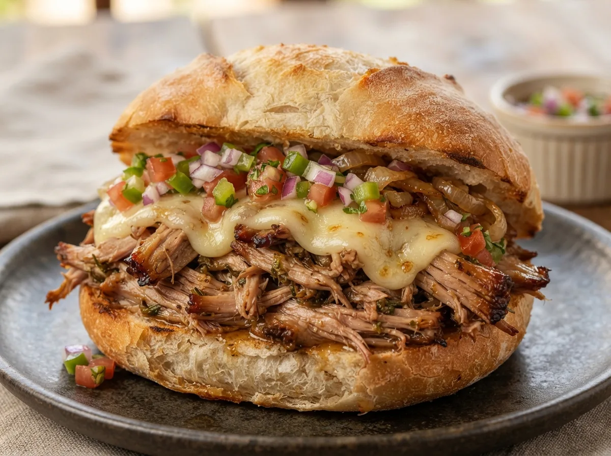 Sanduíche de Pernil Completo