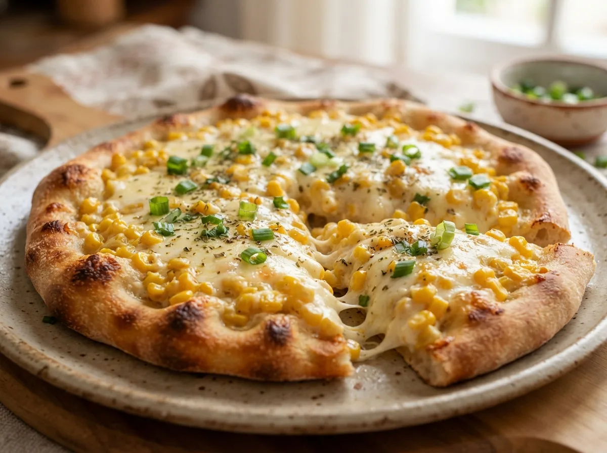 Pizza de Milho Caseira