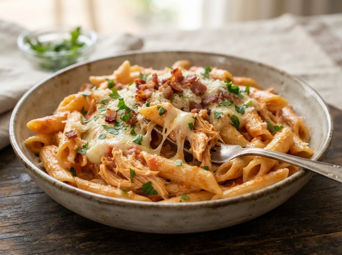 Macarrão com Frango de Domingo