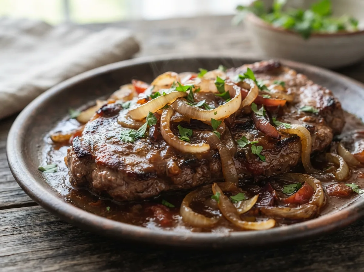 Bife Acebolado com Molho Caseiro