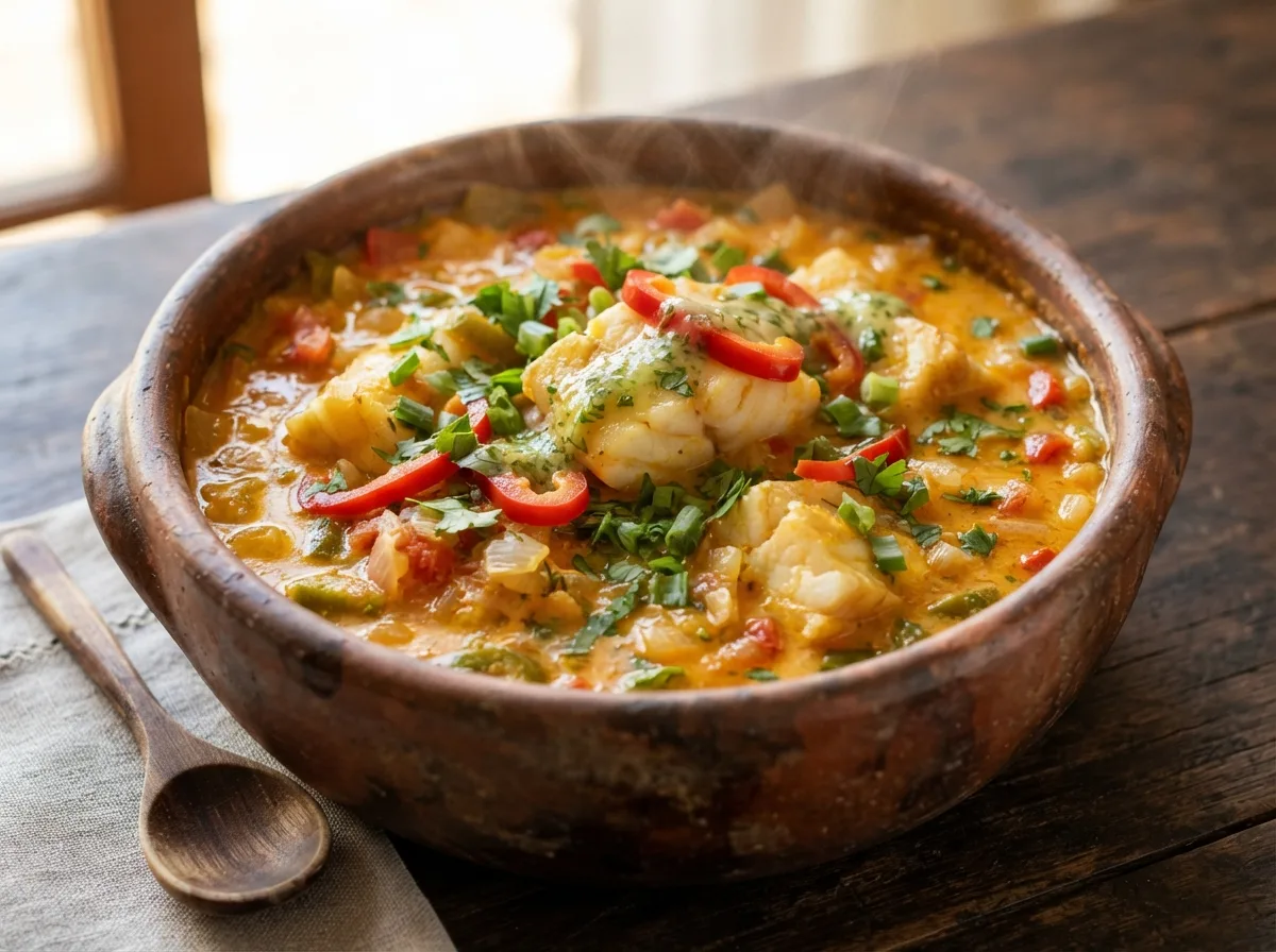 Moqueca de Peixe com Molho de Limão