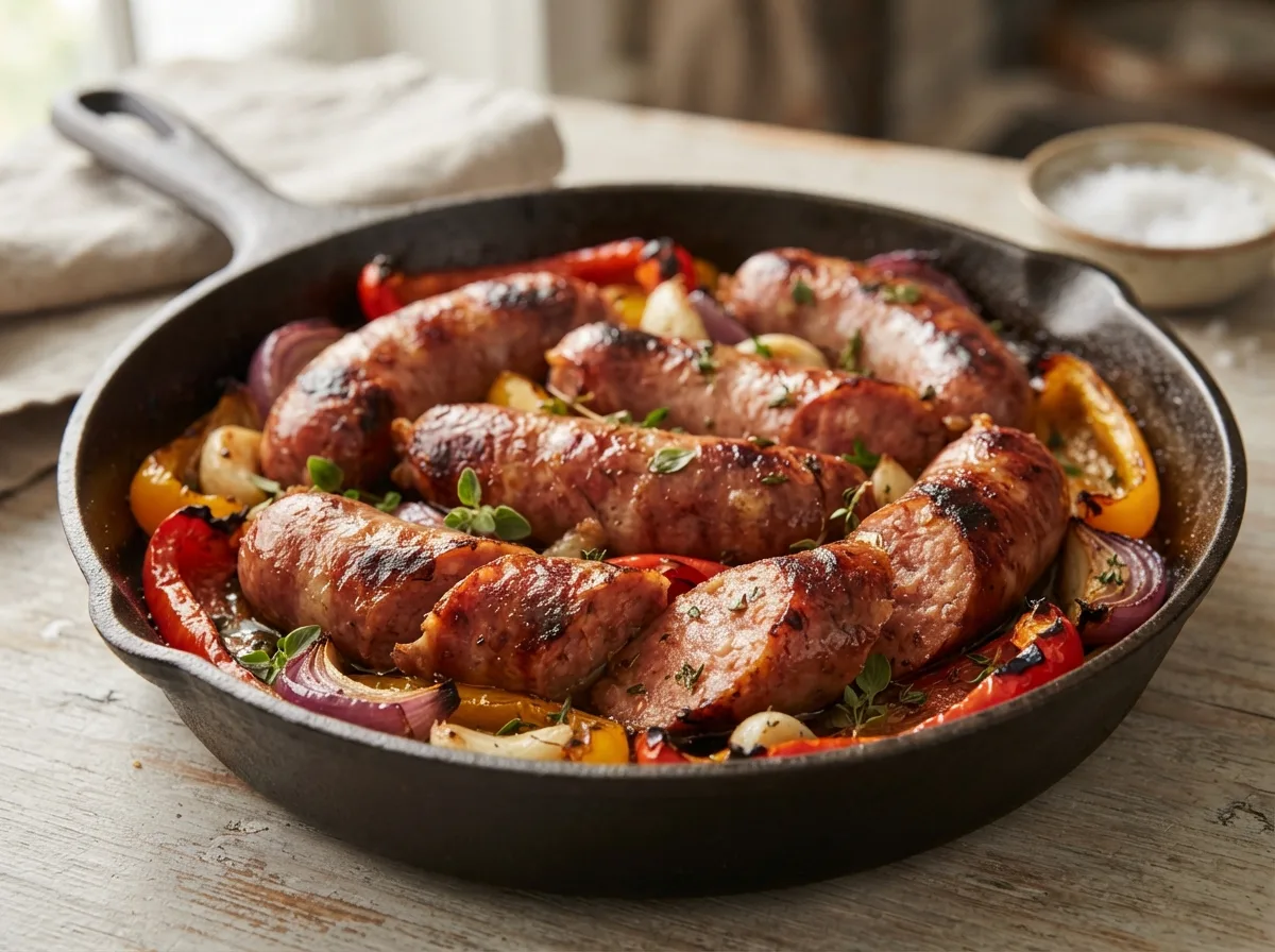 Linguiça Assada Crocante