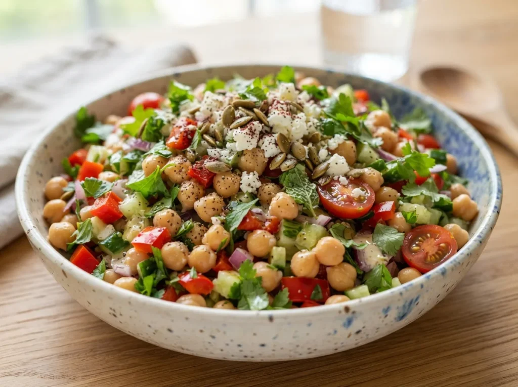 Salada de Grão-de-Bico Refrescante