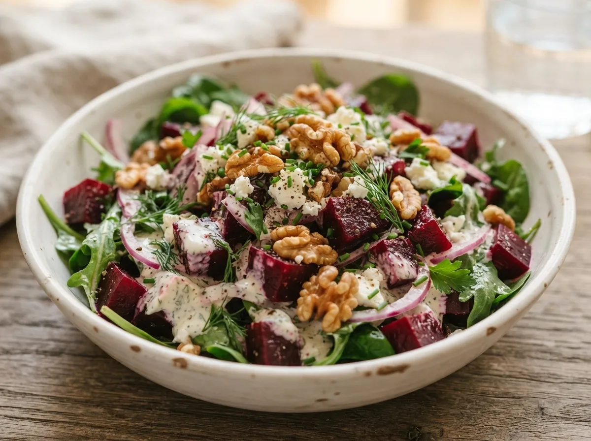 Salada de Beterraba com Molho Especial