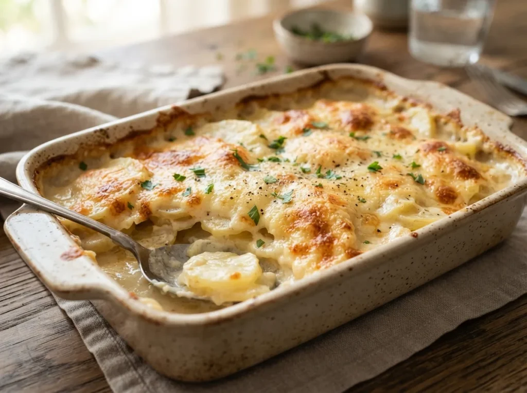 Batata Gratinada para Almoço em Família