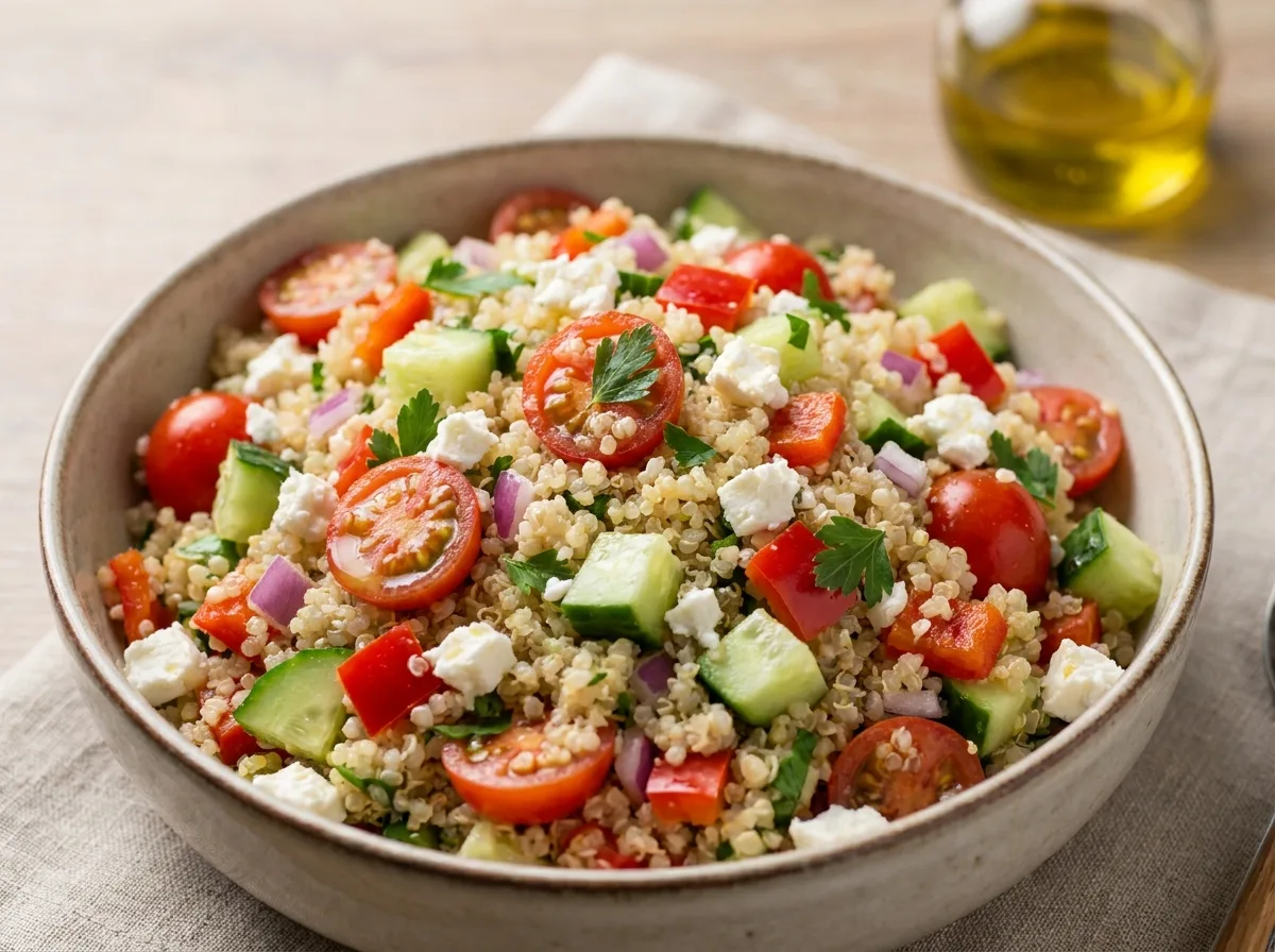Salada de Quinoa Fácil