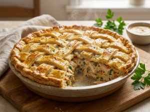 Torta de Frango sem Glúten para Toda a Família