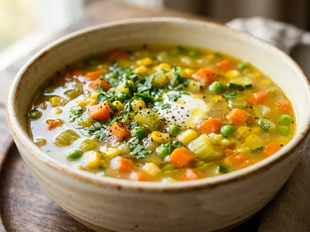 Sopa Rápida de Legumes de 10 Minutos
