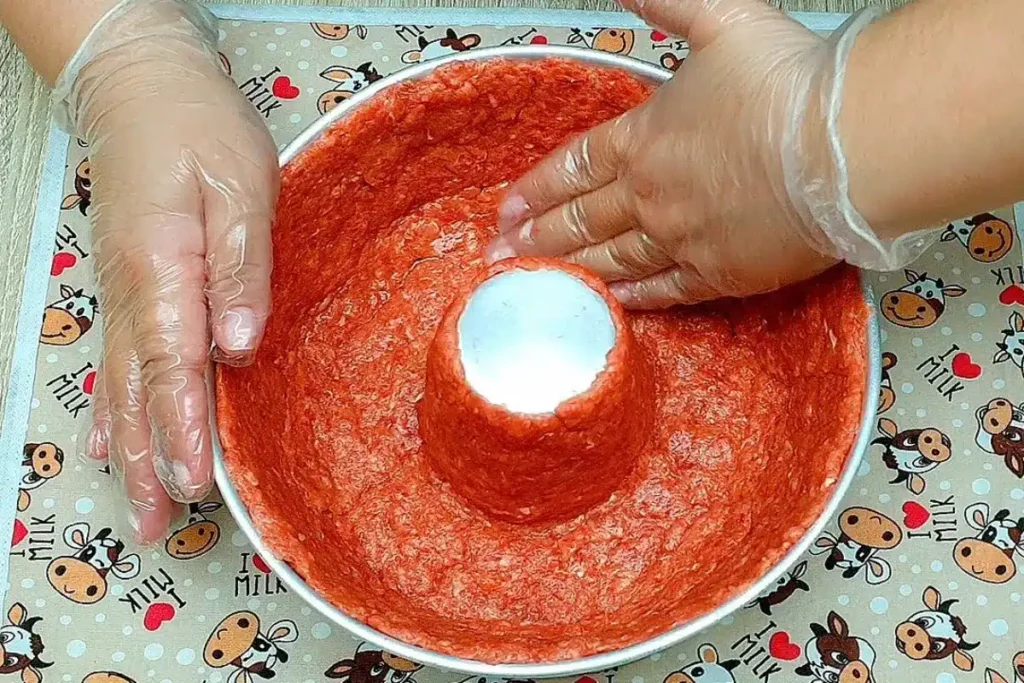 Bolo de Carne Recheado Super Suculento