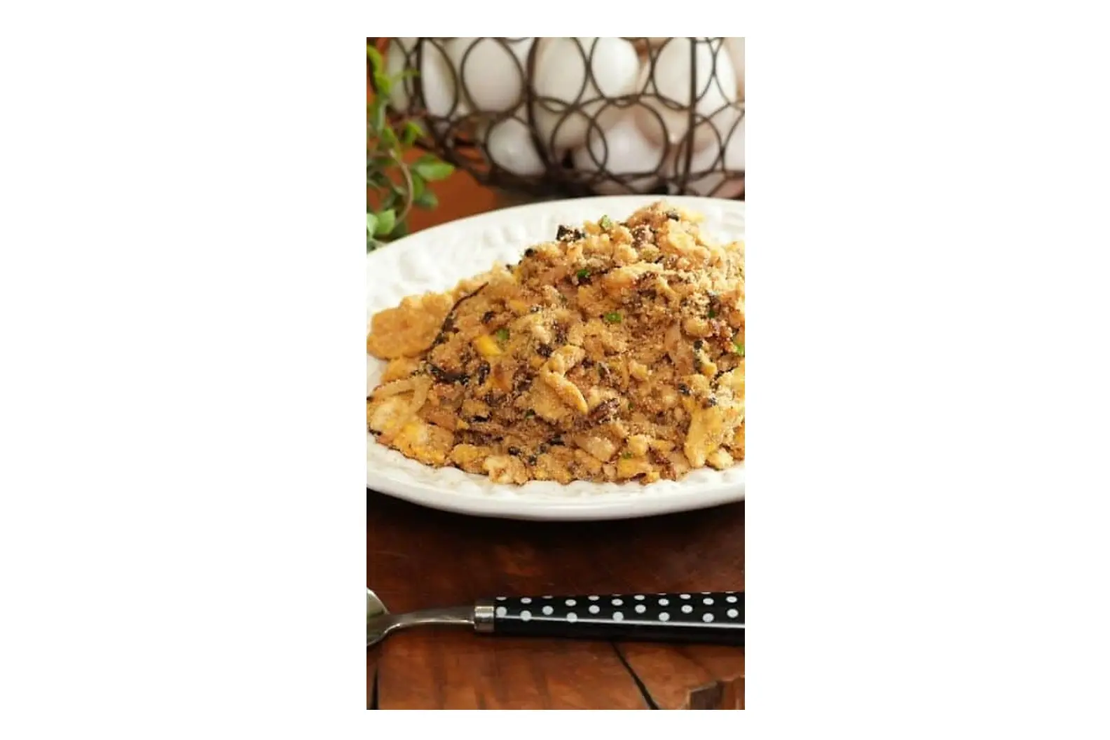 Farofa de Cebola com Ovos