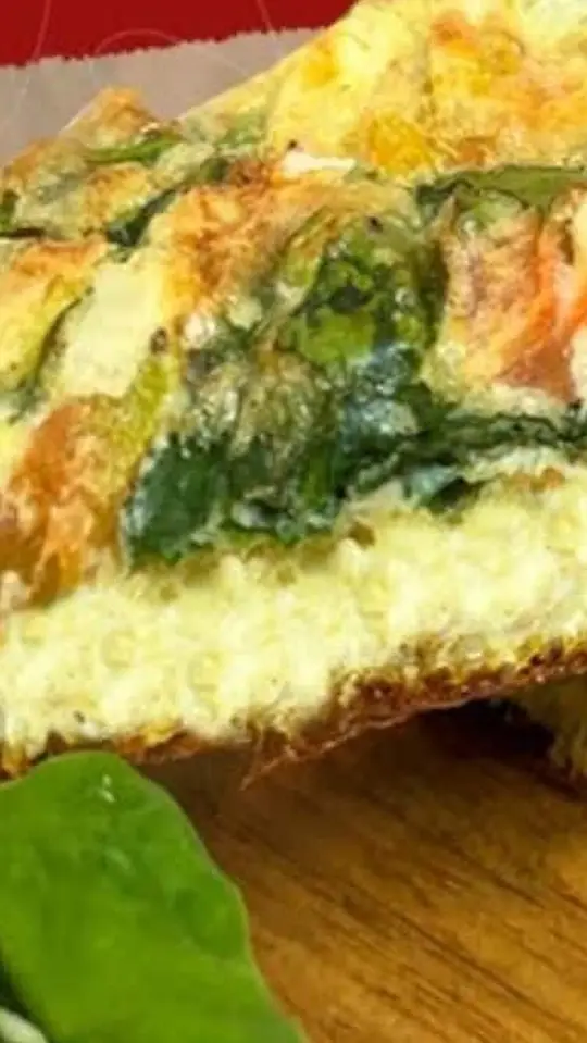 Omelete Assado de Espinafre