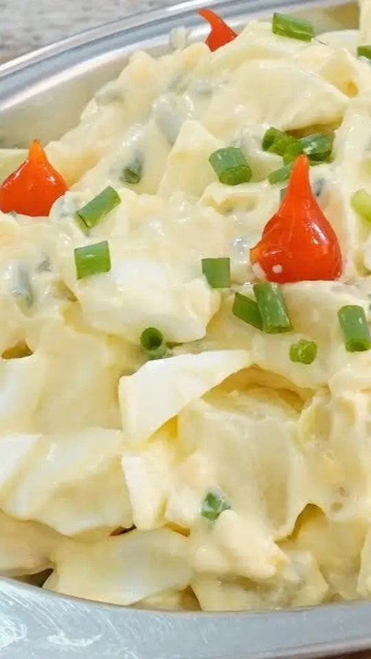 Salada de Batata com Ovos Cremosa